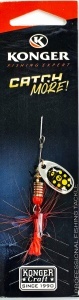 Lingura Rotativa Konger Tarpon Champion No.1 4gr 02 Yellow Dots