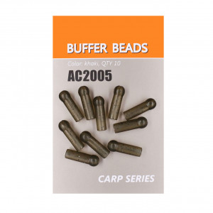 Orange Buffer Beads 1.5cm Kaki 10buc