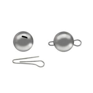 Plumbi Cheburashka Kamatsu Black Nickel 40gr cu Agrafa Detasabila 5buc