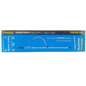 Rig Feeder Orange FR0099 Helicopter cu Feeder Gum 10lb Carlig no.12 - Img 3