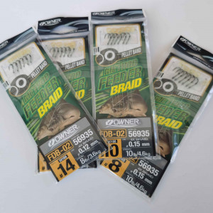 Rig Feeder Owner 56935 No.10 0.15 FDB-02 Pellet Band Braided - Img 4
