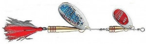 Rotativa 14gr DAM Effzett Tandem Dressed Silver-Red