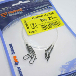 Struna Fluorocarbon Orange 9kg 25cm 0.50mm Fluoro Leader 2buc - Img 4