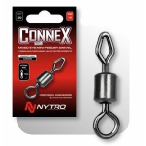 Vartej Rolling Nytro No.14 4Lbs Mixed-Eye Mini Feeder Swivel 10buc/pac - Img 3