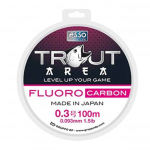 Fir Asso Trout Area Fluorocarbon 0.128mm 1.360kg 100m White - Img 2