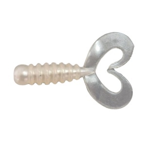 Grub Rock'N Bait Cultiva RB-1 13 Pearl Ring Twin Tail