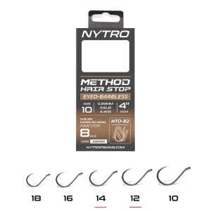 Rig Feeder Nytro Barbless 10cm B2 Method Quick Stop 10buc