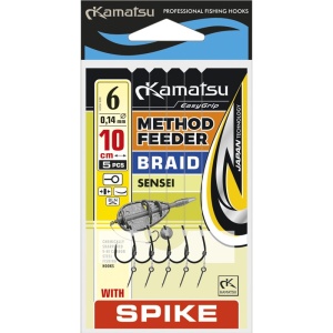Rig Method Feeder pe Spin Kamatsu Sensei BRBL Fir Textil 10cm 5buc