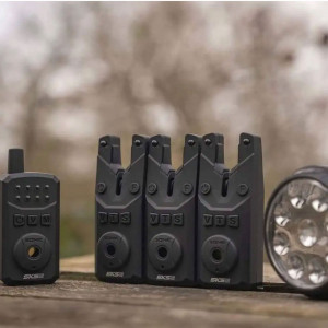 Set 3+1 Detectori Electronici Sonik cu Statie si Lampa Semnalizare Cort
