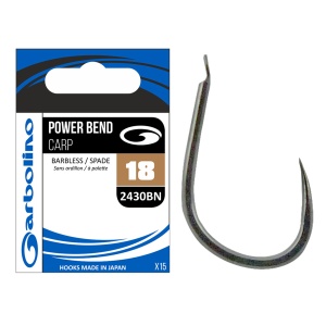 Carlig Garbolino No.12 Power Band Carp 2430 Barbless/Spade 15buc/pac