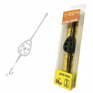 Montura Crap Orange cu plumb 85gr Grippa Leed Feed In-Line Nr.4