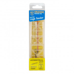 Rig Feeder Orange FR0097 Asymmetrical Loop cu Feeder Gum 10lb Carlig no.12 - Img 2