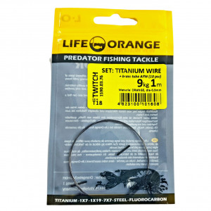 Set Sarma Titan Orange 9kg 1m 0.30mm cu Brass Tube 10buc - Img 3