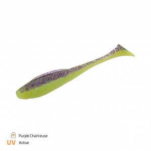 Shad Zeck BA Sexy Swimmer 10cm Purple Chartreuse 7buc