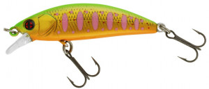 Vobler Sakura Phoxy Minnow 40 S 40mm 2.6gr T02 Hi Viz Chart Trout