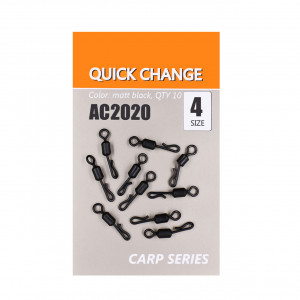 Agrafa Orange No.4 Quick Change Negru Mat 10buc