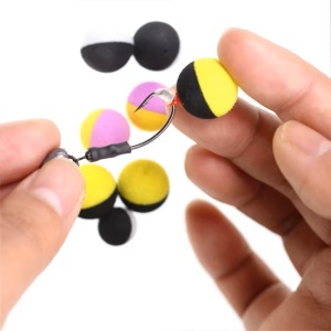 Boilies Artificial Mack2 Ziggy Foam Boilie Two Tone Alb-Roz 6buc - Img 2