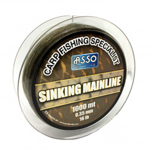 Fir Asso Sinking Mainline 0.28mm 4.54kg 1000m Brown