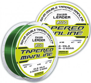 Fir Asso Tapered Mainline Low Vis 0.30mm 0.50mm 5.40kg-15.80kg 324m Green