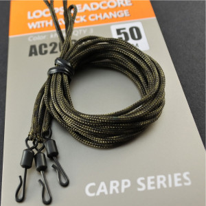 Loops Leadcore Orange cu Agrafa Quick Change 50cm 3buc - Img 3