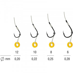 Rig Method Feeder pe Inel Silicon Kamatsu Chinu Monofilament 5buc