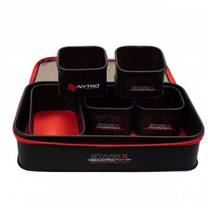 Set 4+1buc Bac/Geanta Accesorii Nytro Starkx System Tray 40x27x8.5cm