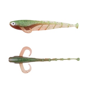 Shad Zeck Quappie Purple Chartreuse 3buc/pac - Img 2