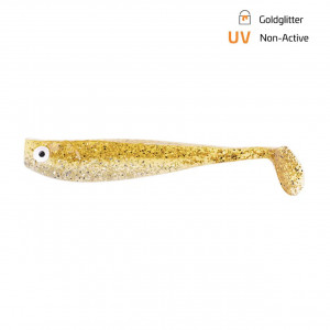 Shad Zeck ZANDER Gummi 9cm Goldglitter 3buc