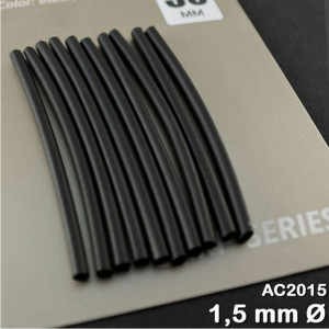 Tub Termoretractabil Orange Shrink Tube Negru 1.5mm 5cm 10buc - Img 3