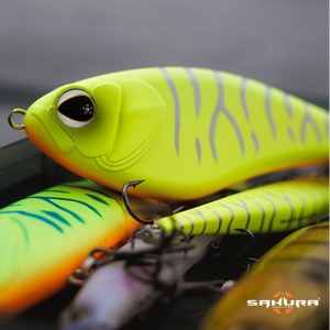 Vobler Sakura Baffeur Jerk 125mm 69gr 199 Orange UV Tiger - Img 2