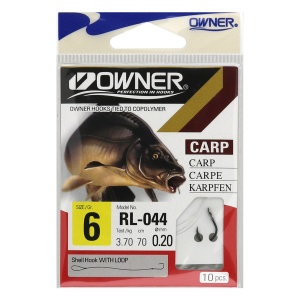 Carlige Legate Owner RL-044 No.10 70cm 0,16mm - Img 3