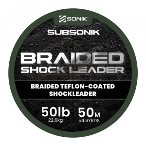 Fir Textil Sonik Braided Shock Leader 22.6kg 50 Lb 50m