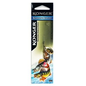Lingura Rotativa Konger Palia No.1 3.5gr S33 Holo Gold Stripes