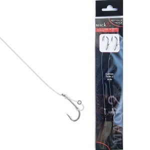 Rig Crap Mack2 No.2 20lb 12.5cm Fluorocarbon Low Vis Stiff D-Rig 2buc/pac