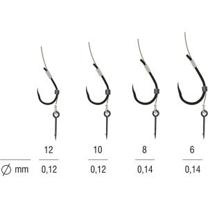 Rig Method Feeder pe Spin Kamatsu Sensei BRBL Fir Textil 10cm 5buc - Img 2