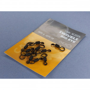 Vartej Orange No.4 Swivels Negru Mat Ochet Mare 10buc - Img 2