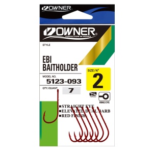 Carlig Owner 5123-033 No.8 Rosu Ebi Baitholder Hook - Img 4