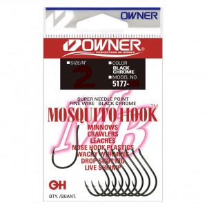 Carlig Owner 5177 No.2 Mosquito Hook Black Chrome - Img 3