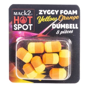 Dumbell Mack2 Ziggy Foam Dumbell Two Tone Galben-Orange 8buc