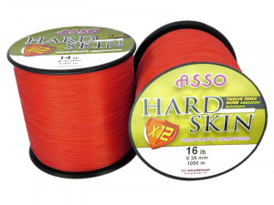 Fir Asso Hard Skin Solid 0.35mm 16lb 1050m Red - Img 2