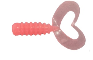 Grub Rock'N Bait Cultiva RB-1 14 Grow Pink Ring Twin Tail