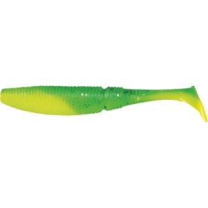 Shad Power Grub Konger 7.5cm Green Hot Lemon 015 15buc/pac