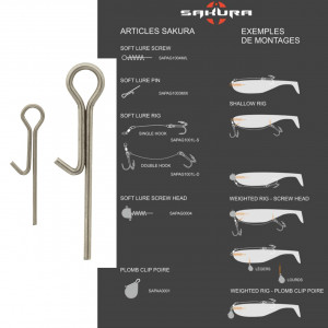 Spiral Sakura Soft Lure Pin - Img 1
