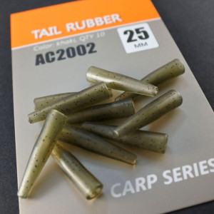 Tail Rubber Orange 25mm 10buc - Img 3