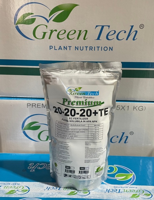Nawóz Premium 20-20-20+TE Green Tech, rozpuszczalny w wodzie - Img 2