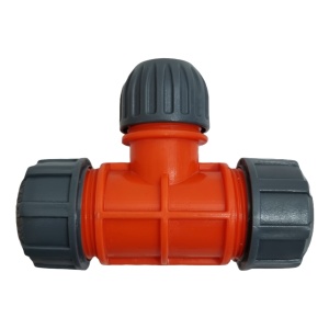Regulowany trójnik z gwintem do węża 3/4"-1/2"-3/4"