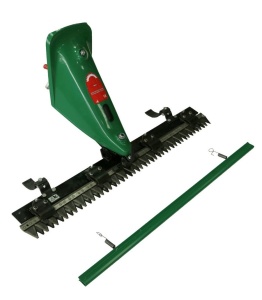 Kosiarka z ostrzem 120cm podłączona do mini traktora Power