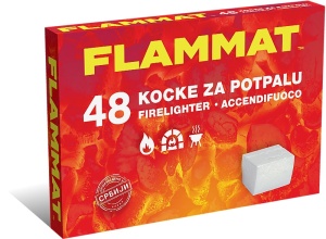 Kostki do rozpalania ognia – 48 sztuk, czyste spalanie