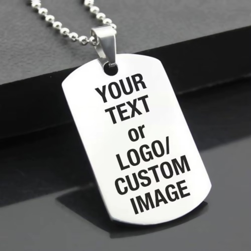 Plăcuță metalică tip "US Army" personalizatǎ