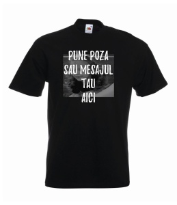 Tricou personalizat negru/ colorat A3